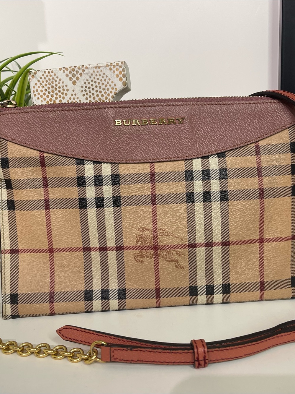 Burberry Peyton Haymarket Crossbody